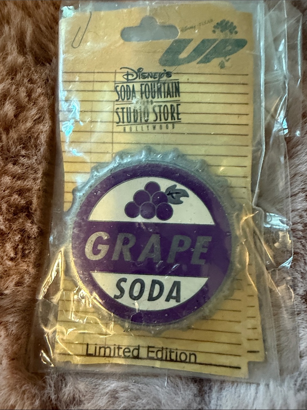 Disney Soda Fountain Studio Store Grape Soda Pin - Purple NIB